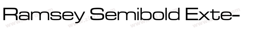 Ramsey Semibold Exte字体转换 Ramsey Semibold Exte字体转换